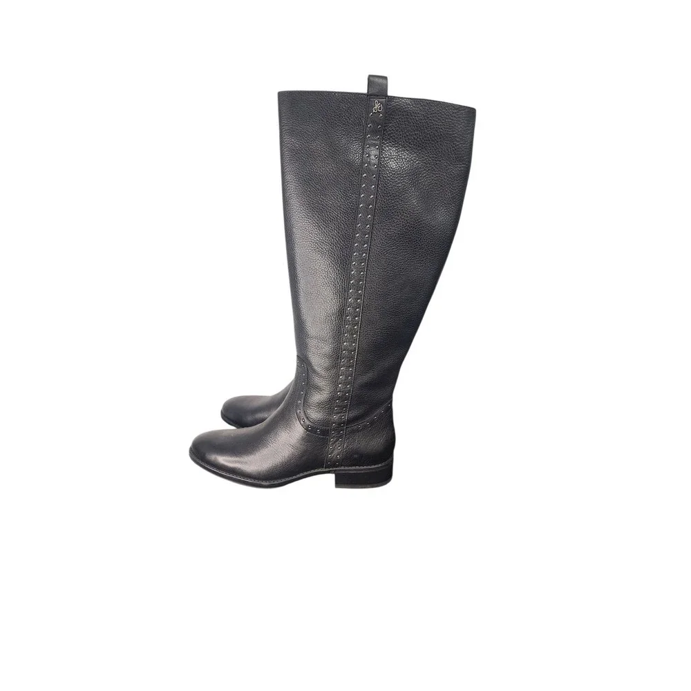 Sam Edelman Black Leather Tall Riding‎ Boots